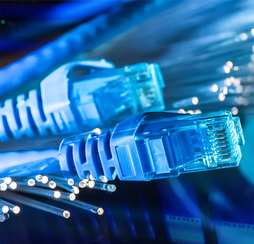 blue ethernet cable